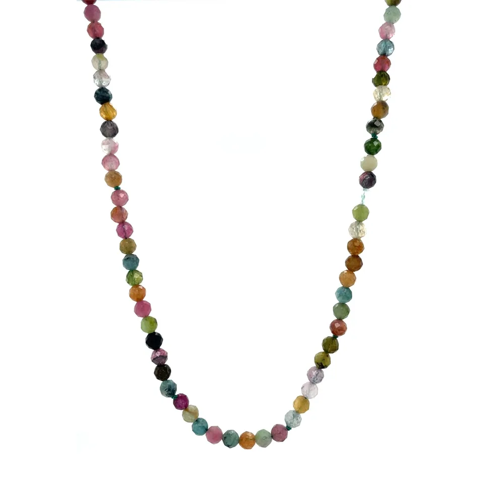 Vintage Tourmaline Necklace with 18K Gold Clasp