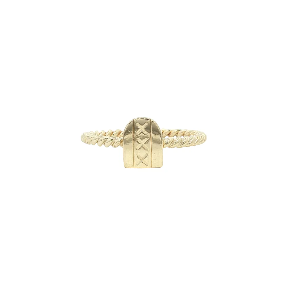 Vintage 14K Gold Amsterdam Ring