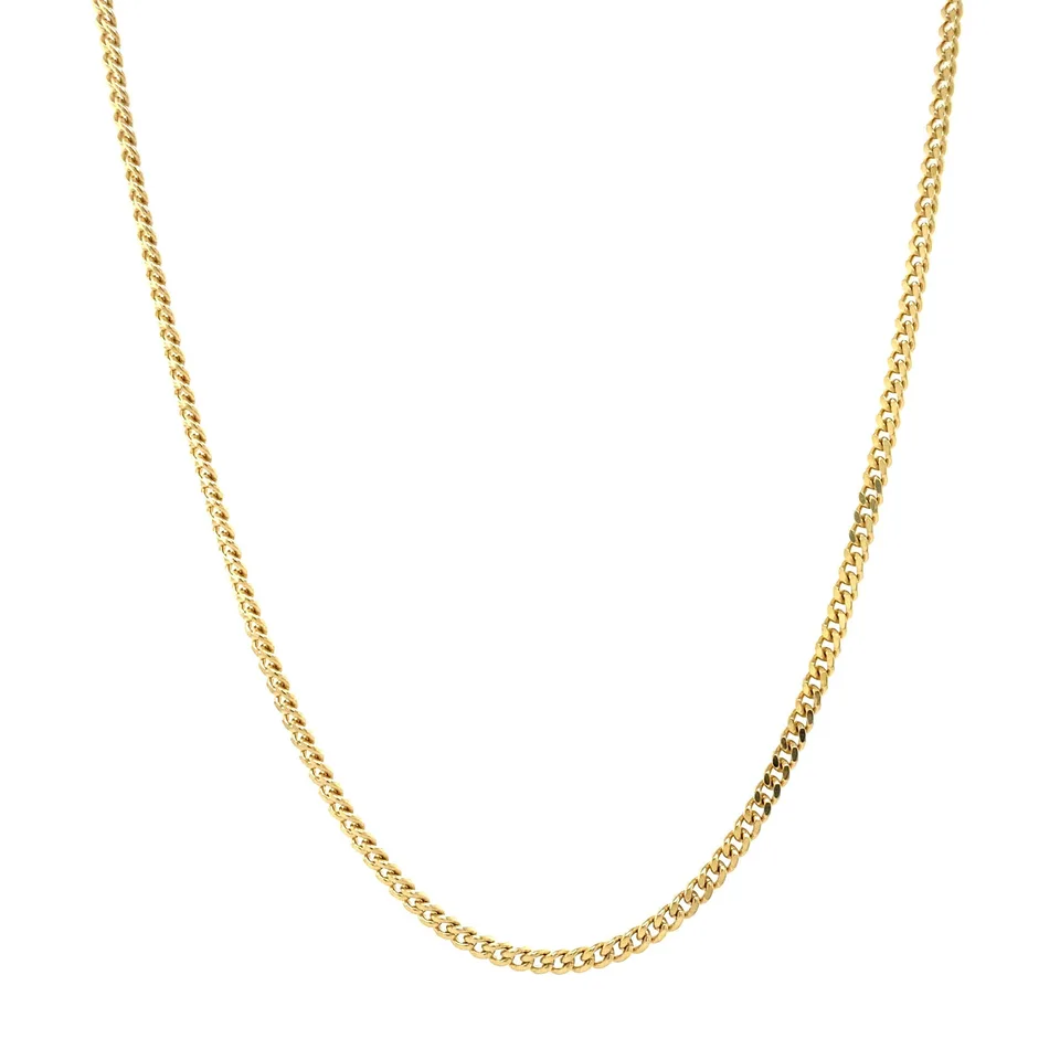Vintage 14K Gold Necklace Curb 42.5 cm