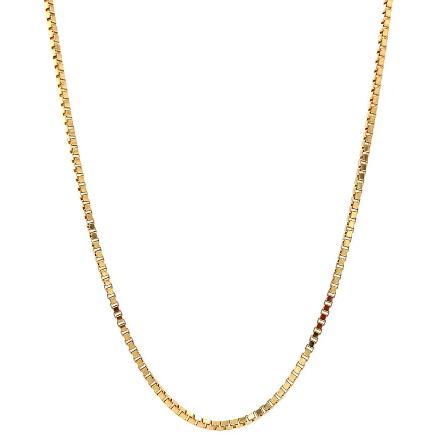 Vintage 14K Gold Long Necklace Venetian 46.5 cm