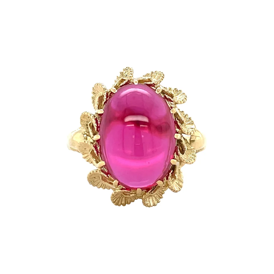 Vintage 14K Gold Ring with Ruby