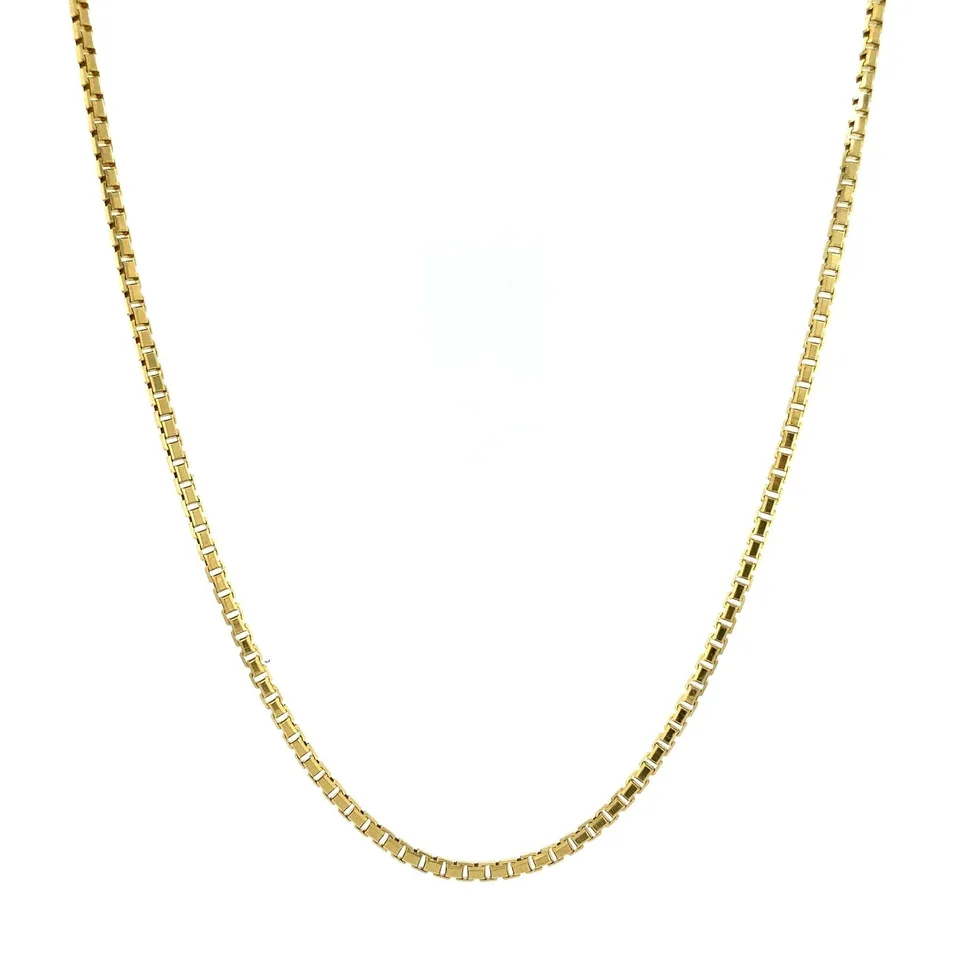 Vintage 14K Gold Long Necklace Venetian 70 cm