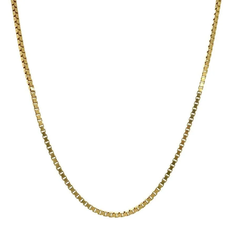 Vintage 14K Gold Long Necklace Venetian 59.5 cm