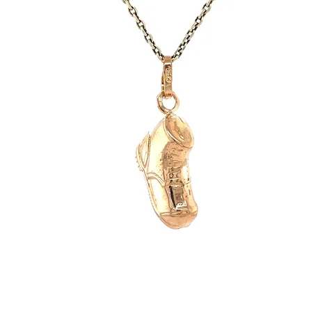 Vintage 18K Rose Gold Shoe Pendant
