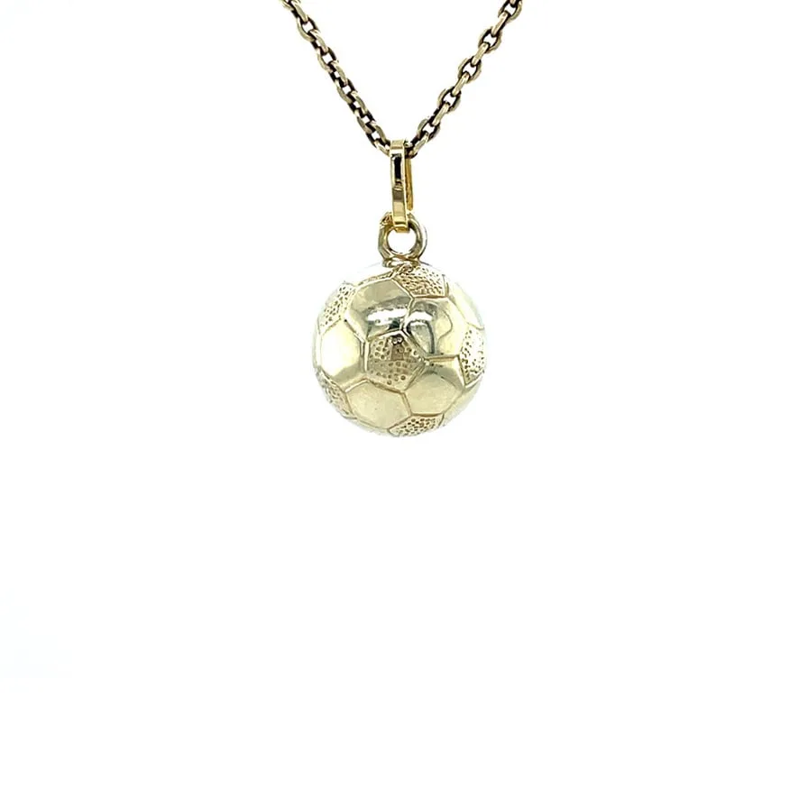 Vintage 14K Gold Voetbal Pendant