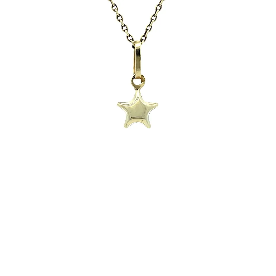Vintage 14K Gold Star Pendant