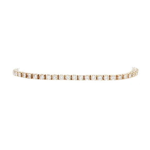Vintage 14K Gold Tennis Bracelet with Diamond