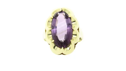 Vintage 14K Gold Ring with Amethyst