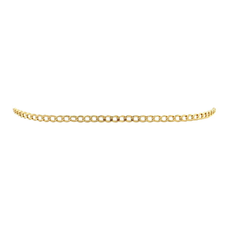 Vintage 14K Gold Bracelet Curb 18.5 cm
