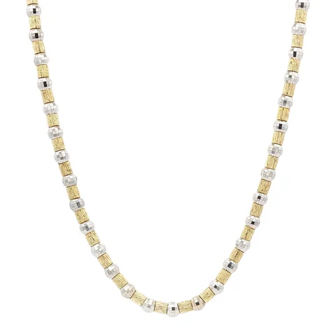 Vintage 14K Two Tone Gold Fancy Necklace