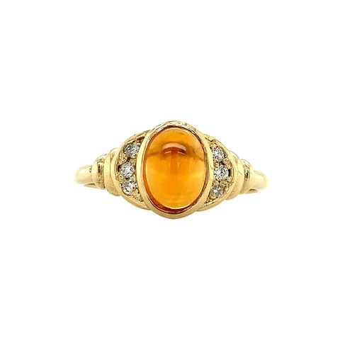 Vintage Jane 14K Gold Ring, Madeira