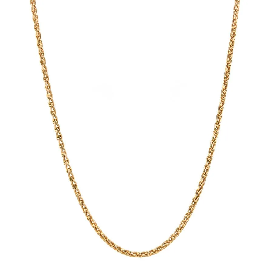Vintage 14K Gold Foxtail Necklace
