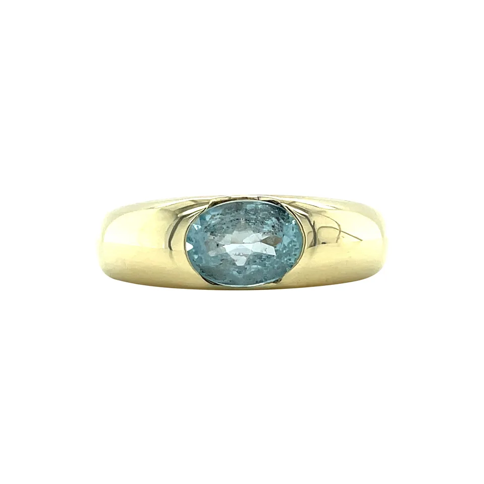 Vintage 14K Gold Ring with Topaz