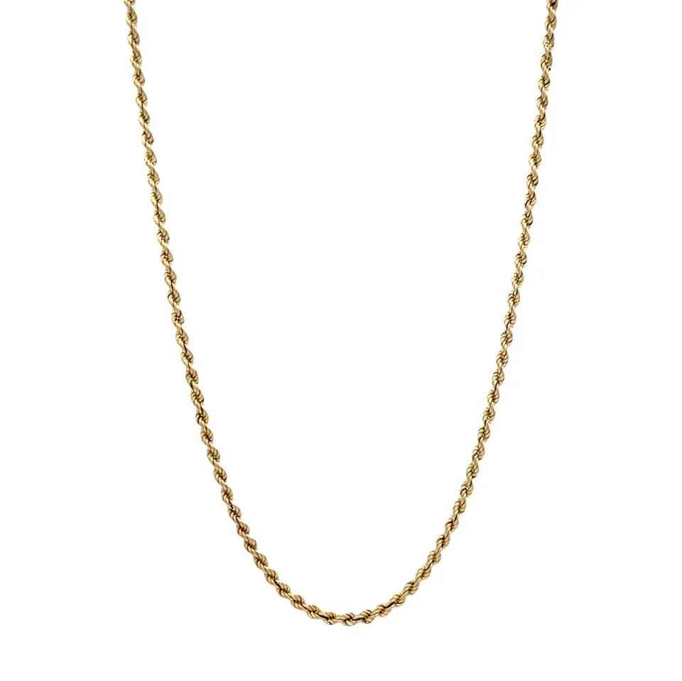 Vintage 14K Gold Rope Necklace