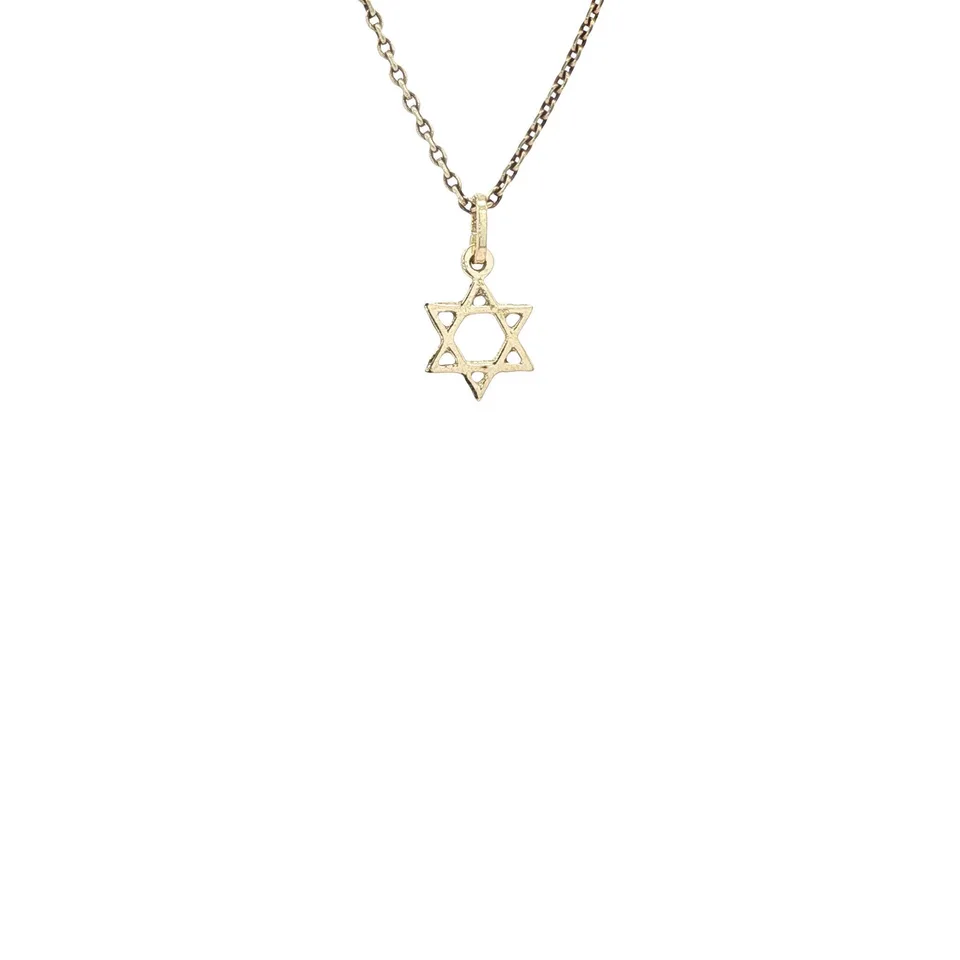 Vintage 14K Gold Star of David Pendant