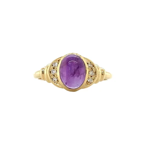 Vintage Jane 14K Gold Ring, Violet