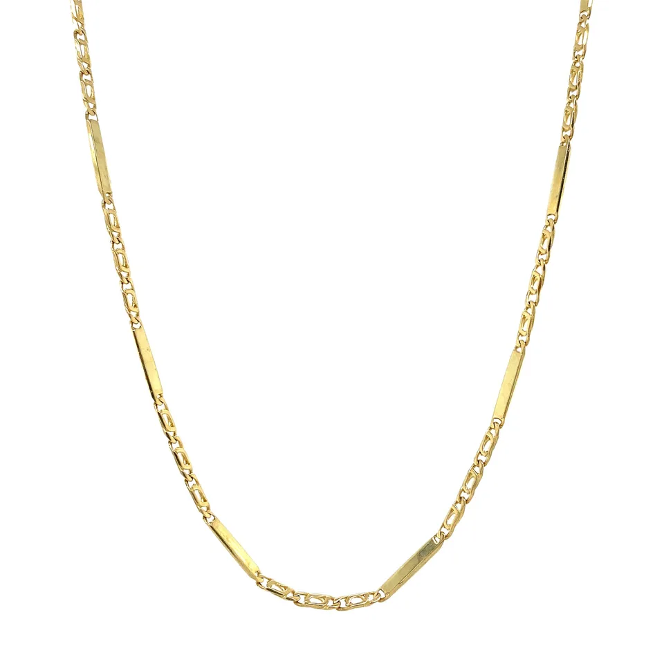 Vintage 14K Gold Necklace Fancy 45 cm