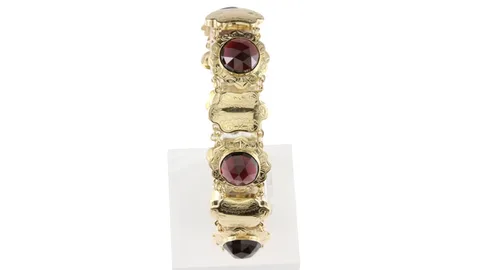 Vintage 14K Gold Bracelet with Garnet