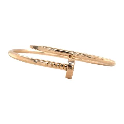 Vintage Cartier Juste 18K Rose Gold un Clou Bracelet
