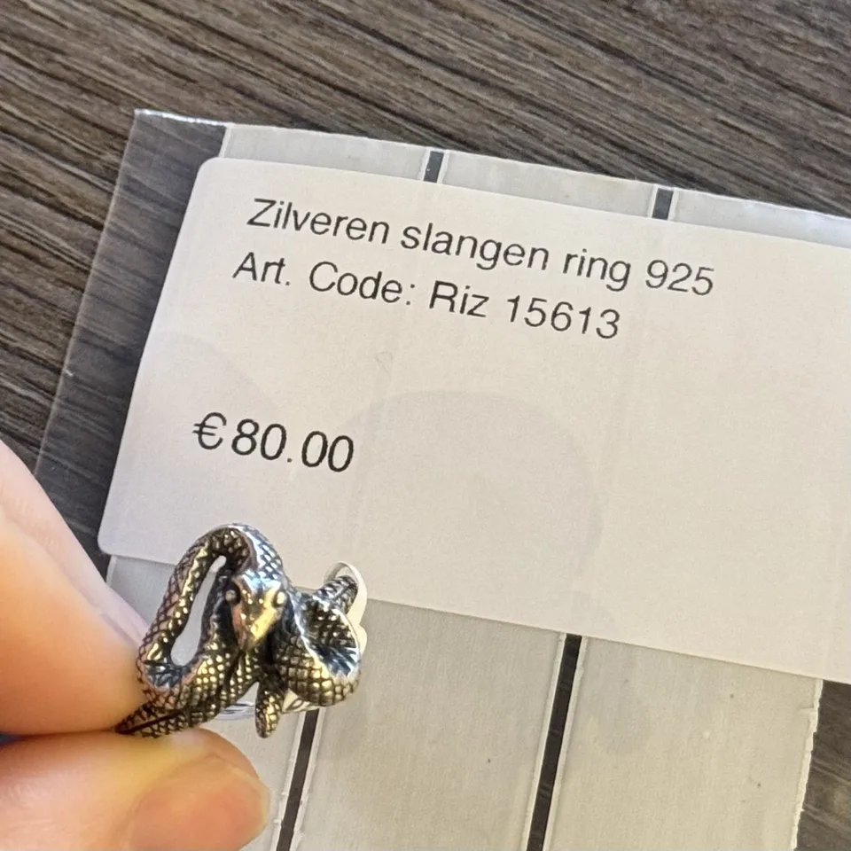 Vintage Sterling Silver Snakes Ring