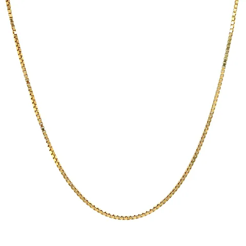 Vintage 18K Gold Long Necklace Venetian 50 cm