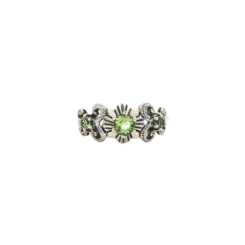 Vintage Sterling Silver Ring with Peridot