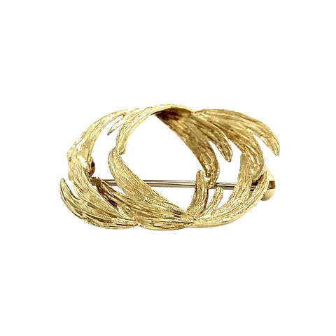 Vintage 14K Gold Fancy Brooch