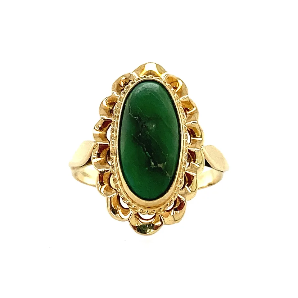 Vintage 14K Gold Ring with Turquoise