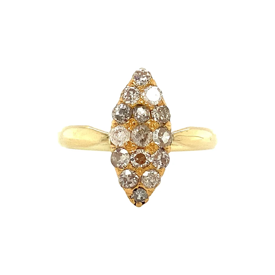 Vintage 14K Gold Ring with Diamond