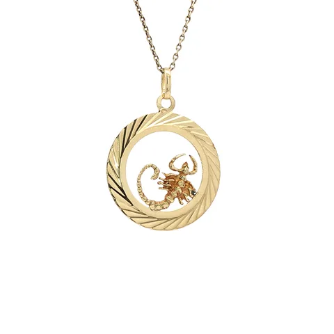 Vintage 14K Gold Scorpion Pendant