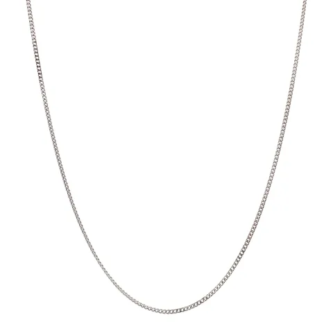 Vintage 14K White Gold Curb Necklace