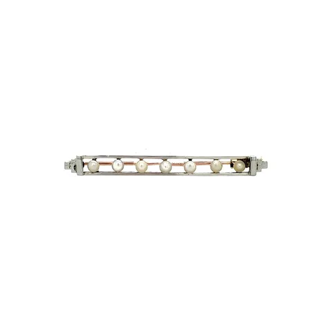Vintage 14K Gold Brooch with Pearl