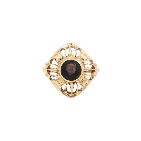 Vintage 14K Gold Ring with Tourmaline