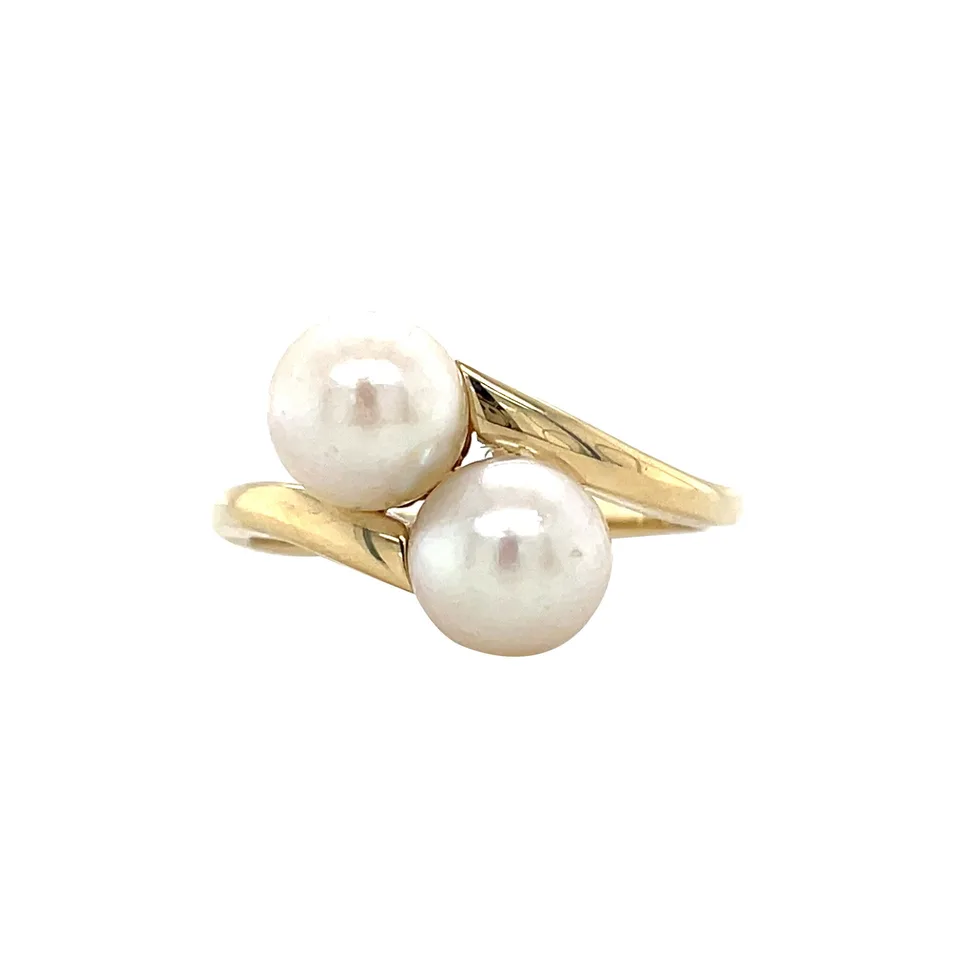 Vintage 14K Gold Ring with Pearl
