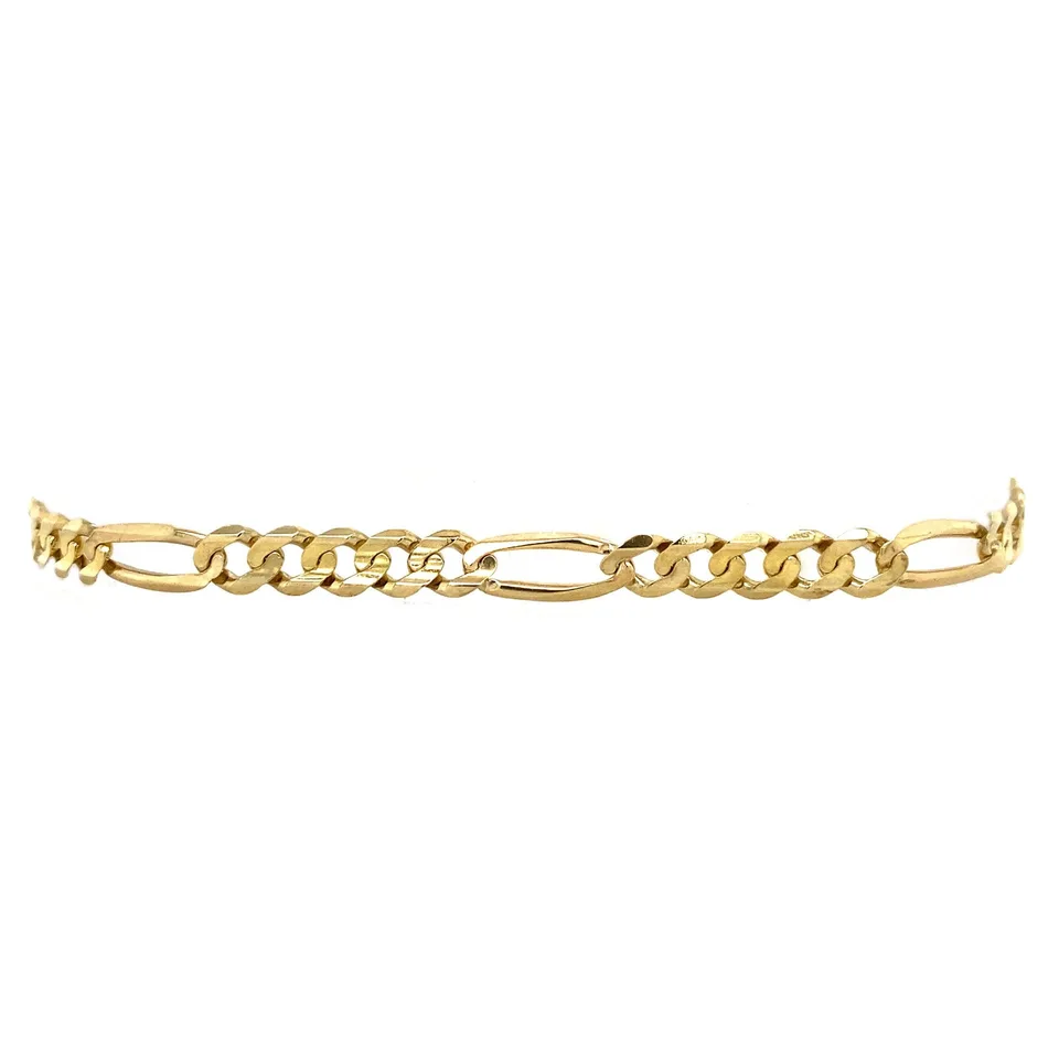 Vintage 8K Gold Bracelet Figaro 20 cm