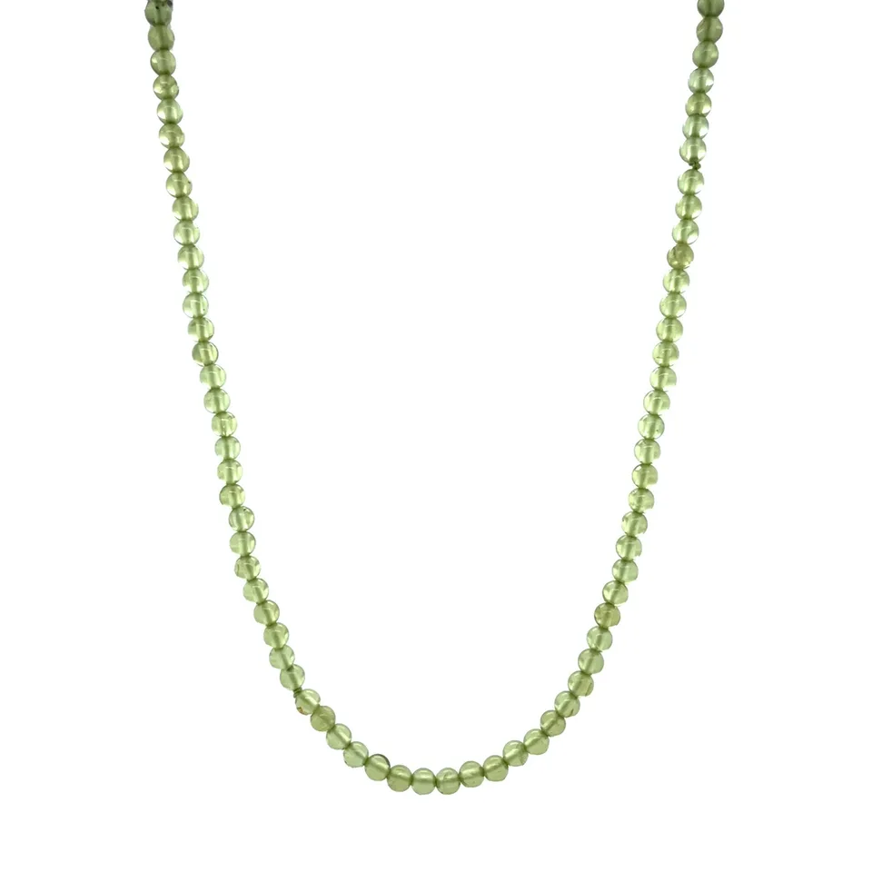 Vintage Peridot Necklace with Gold Clasp 14 and 18K Gold