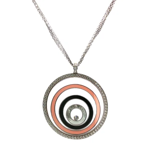 Vintage Chopard Happy Spirit 18K Gold Necklace