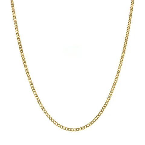 Vintage 14K Gold Long Necklace Curb 44 cm