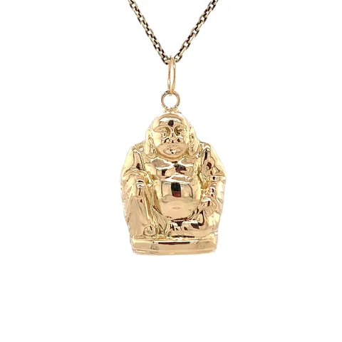 Vintage 14K Gold Buddha Pendant
