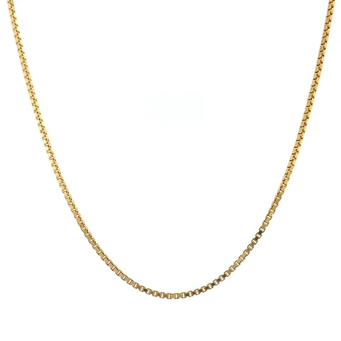Vintage 14K Gold Long Necklace Venetian 50.5 cm