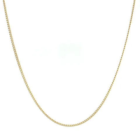Vintage 14K Gold Long Necklace Curb 44 cm