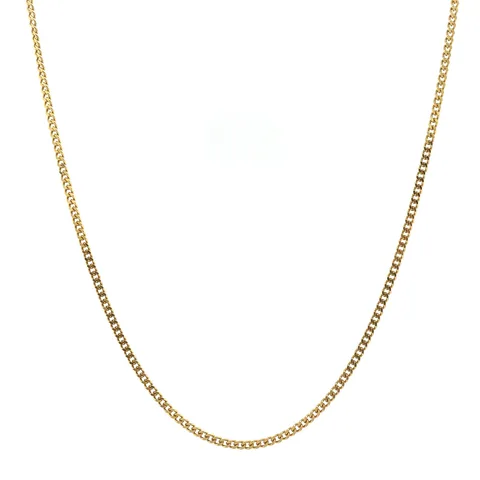 Vintage 14K Gold Long Necklace Curb 46 cm