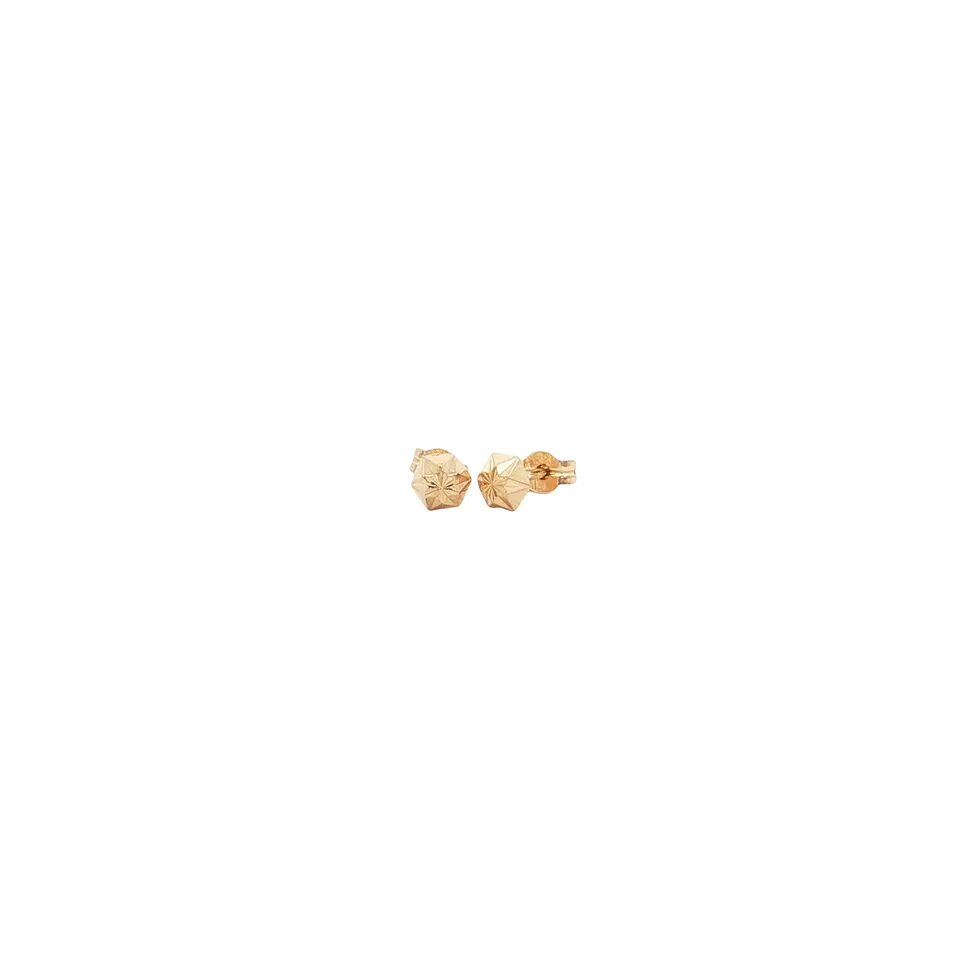 Vintage 14K Gold Fancy Stud Earrings