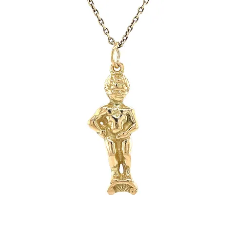 Vintage 18K Gold Manneken Pis Pendant