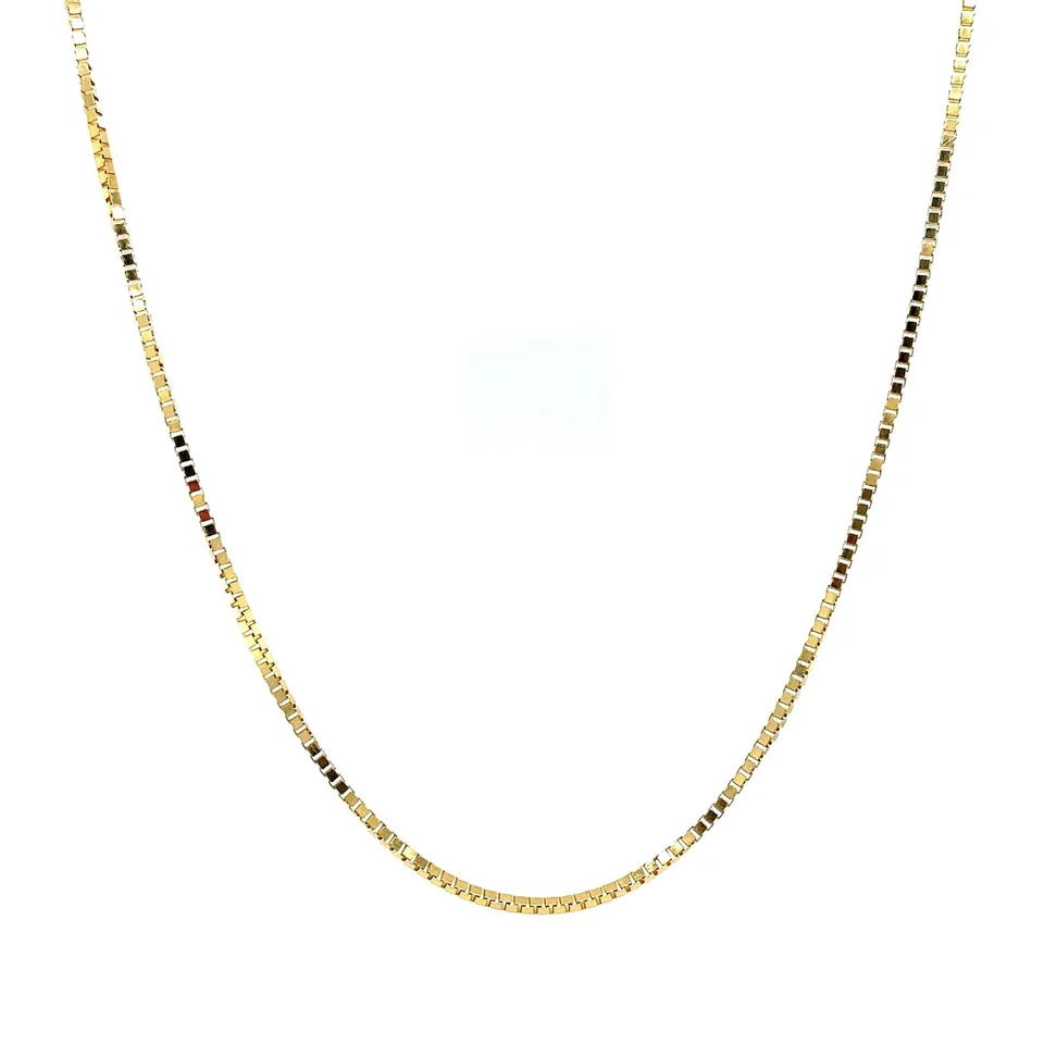 Vintage 14K Gold Long Necklace Venetian 42.5 cm