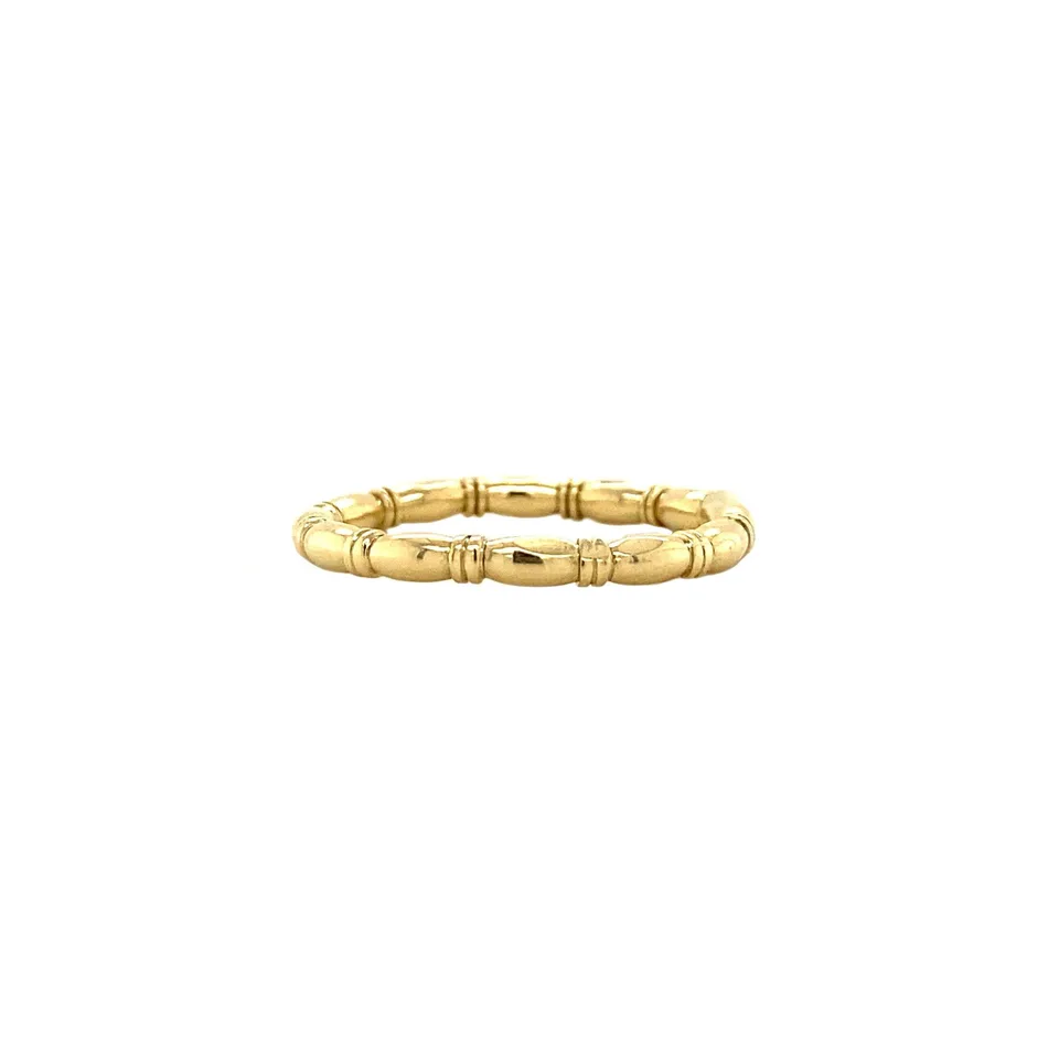 Vintage 14K Gold Bamboo Ring