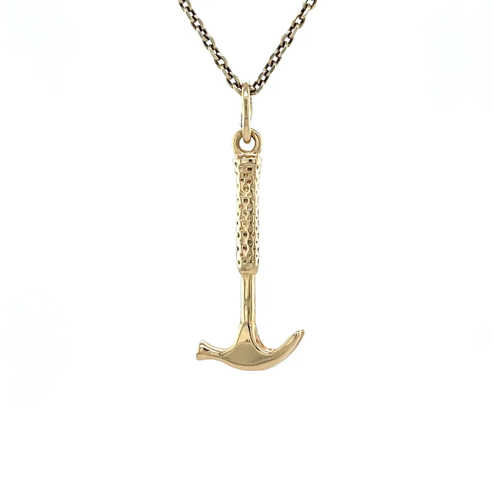 Vintage 14K Gold Hamer Pendant