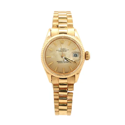 Vintage Rolex Datejust 18K Gold Watch