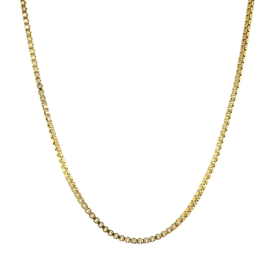 Vintage 14K Gold Long Necklace Venetian 50 cm