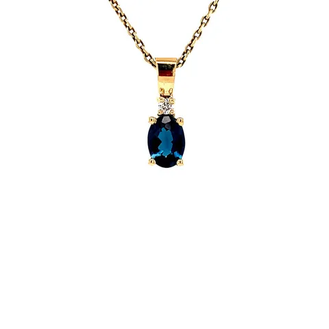 Vintage Grace 14K Gold Pendant, London